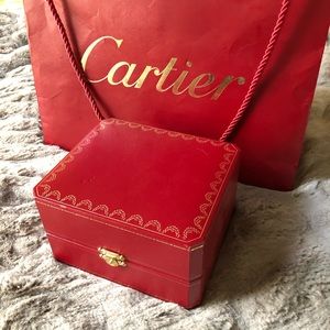Cartier Watch Box w/pillow and bag